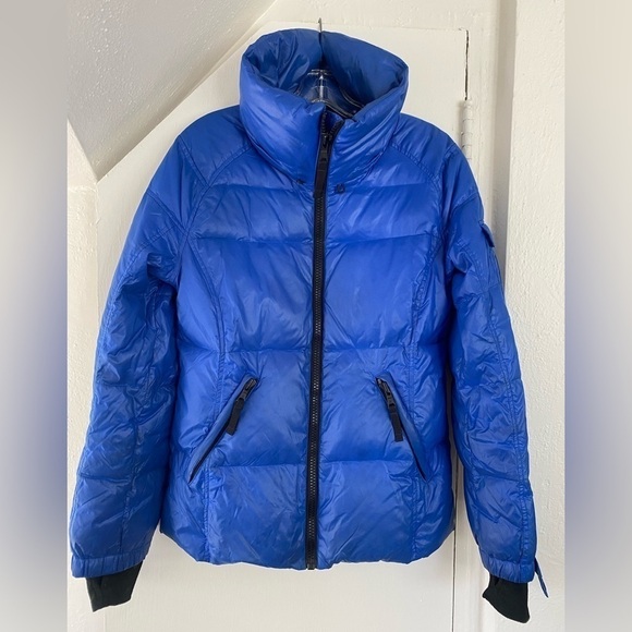 S13/NYC Duck Down Blue Puffer Jacket Women’s M - Picture 1 of 9